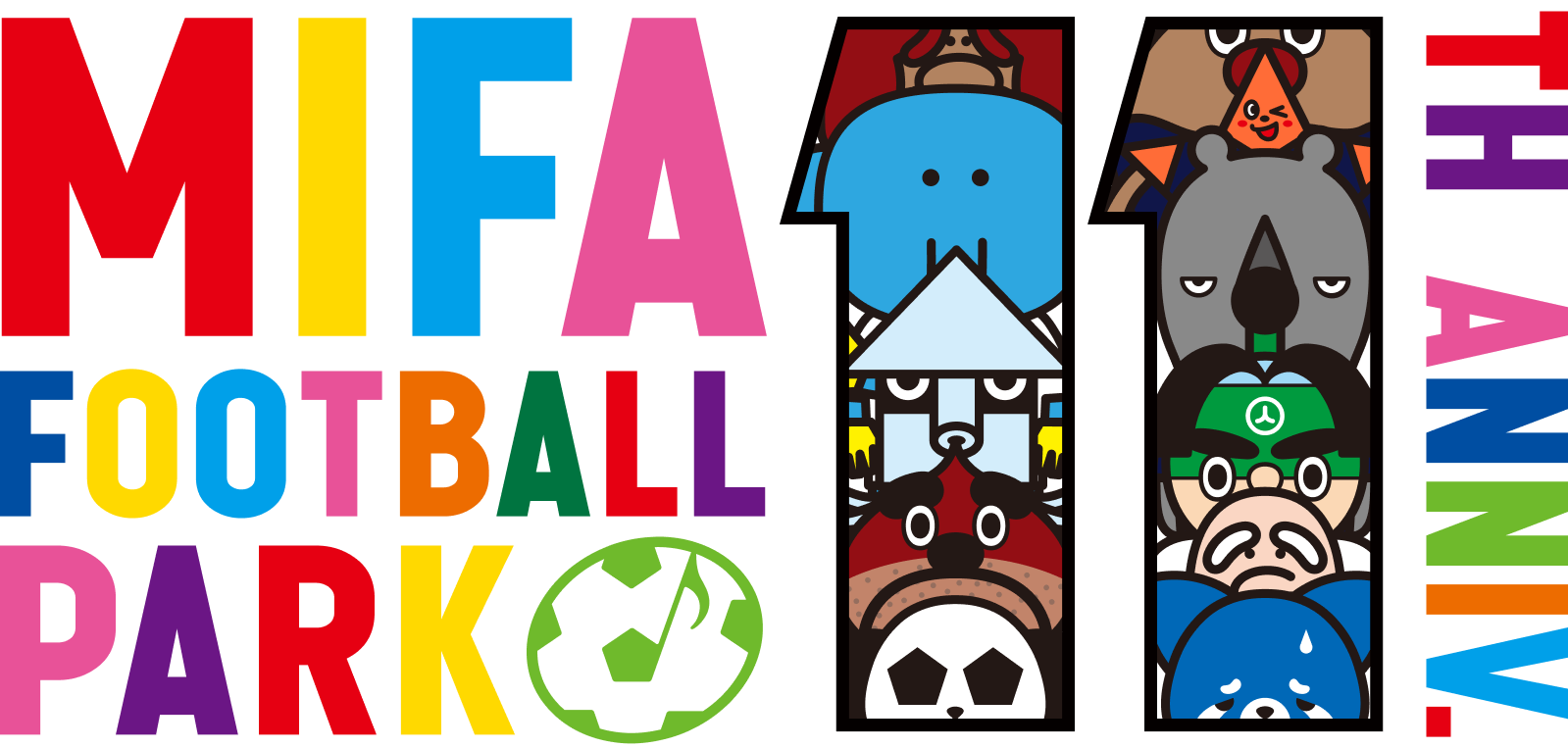 MIFA Football Park 11th anniversary partyロゴ